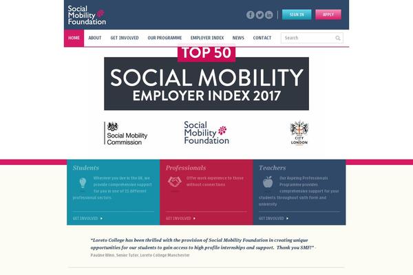 socialmobility.org.uk site used Smf-2013