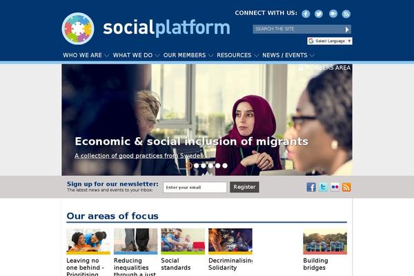 socialplatform.org site used Socialplatform