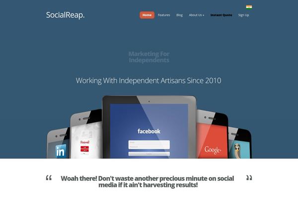 socialreap.com site used Nimble