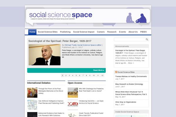 socialsciencespace.com site used Buzznews-pro-child