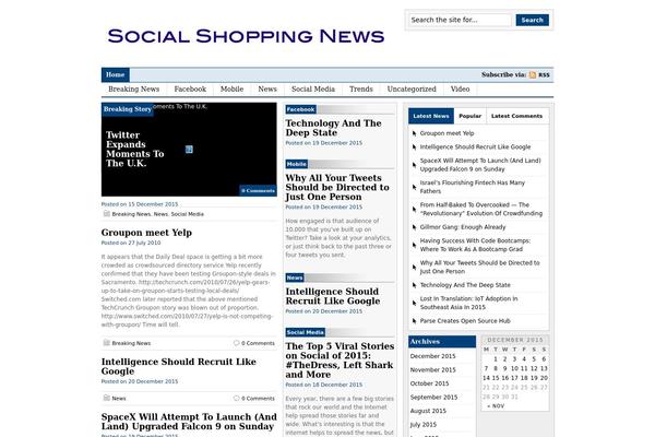 socialshoppingnews.com site used Livewire