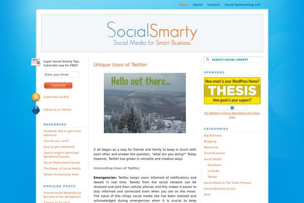 Thesis 1.8.5 theme site design template sample