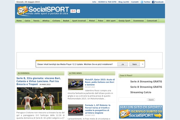 socialsport.net site used Wp Max