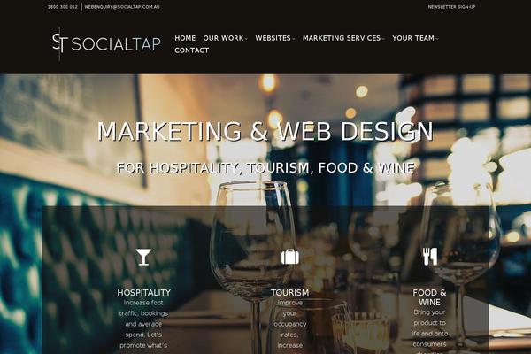 Social-tap theme site design template sample
