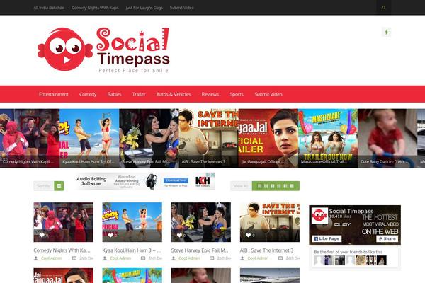 socialtimepass.com site used Blogification