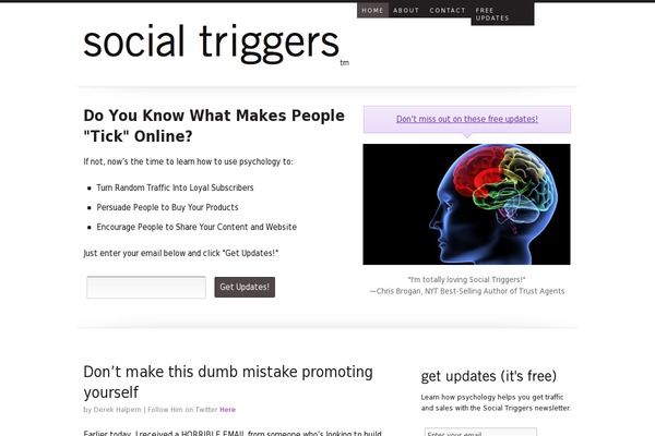 socialtriggers.com site used Socialtriggers