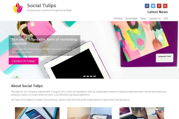 socialtulips.com site used Spacious