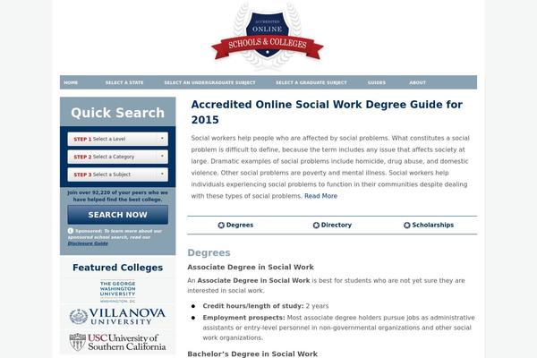 socialworkdegree.com site used Aoc2014