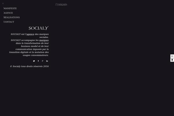 socialy.fr site used Socialy