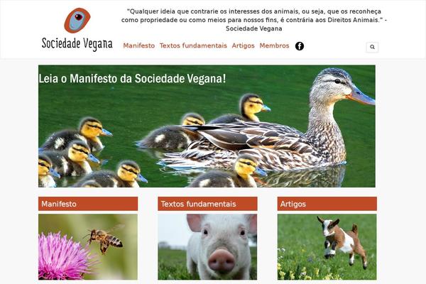 sociedadevegana.org site used Sociedade-vegana