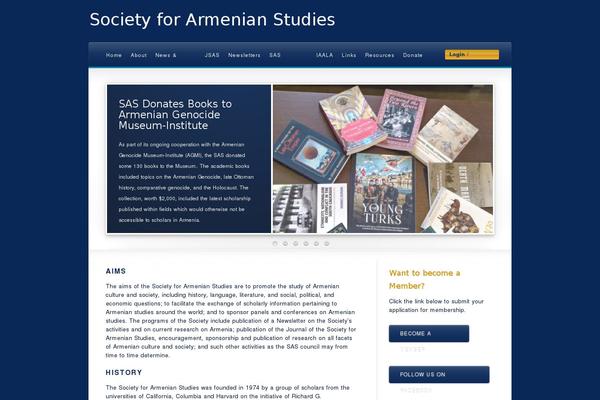 societyforarmenianstudies.com site used Sas