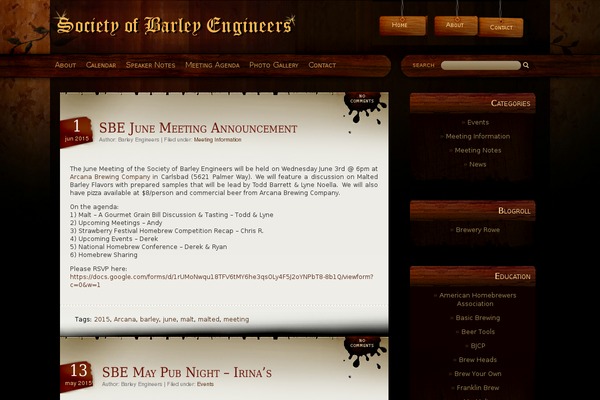 societyofbarleyengineers.org site used Productivedreams