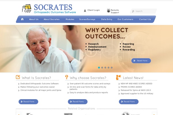 Socrates theme site design template sample