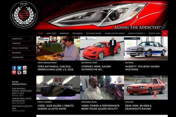 Site using Social Media Widget plugin