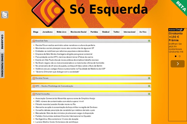 soesquerda.com.br site used Soesquerda