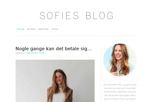 sofiesblog.dk site used Truly-minimal-wpcom