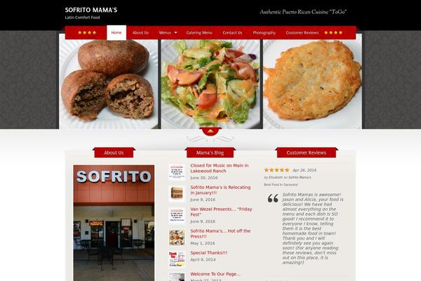 The Restaurant theme site design template sample