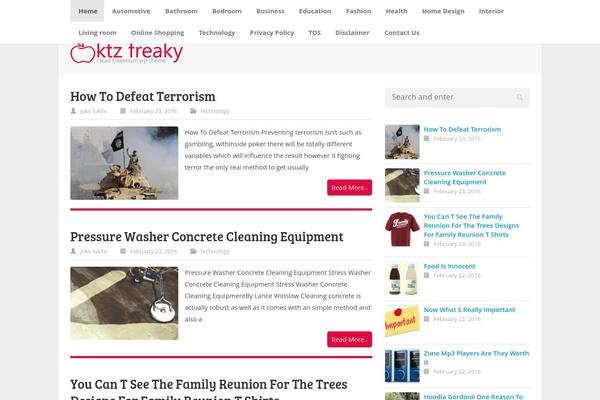 Ktz-freak theme site design template sample