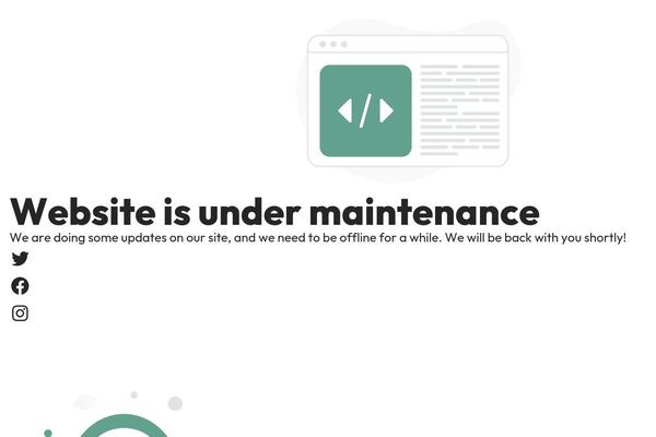 Site using WP Maintenance Mode plugin