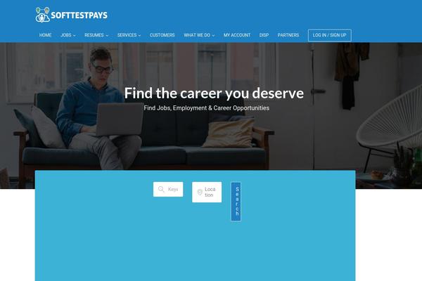 Jobseek theme site design template sample