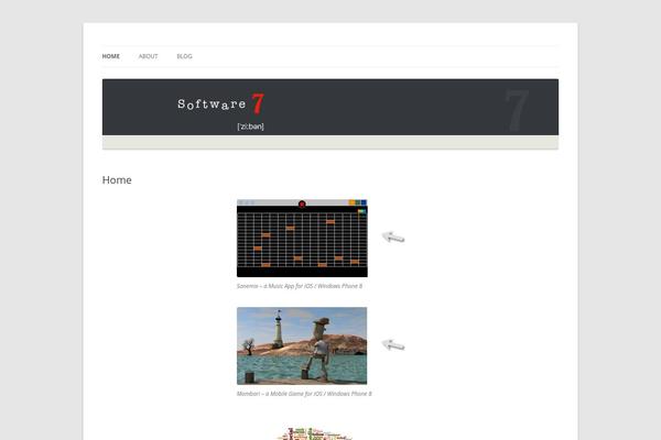Twenty Twelve theme site design template sample