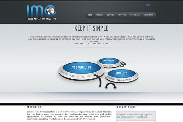 Imc theme site design template sample