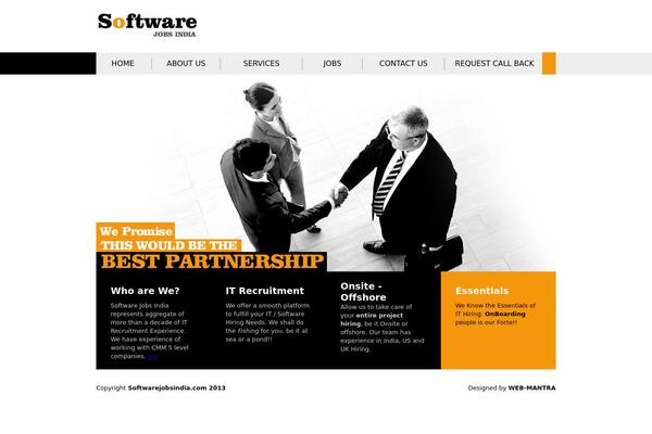 softwarejobsindia.com site used Theme1188