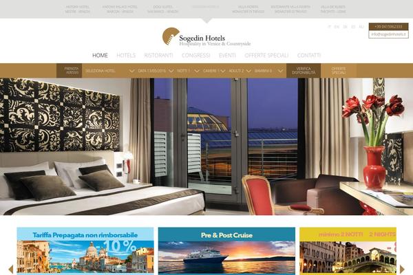 sogedinhotels.it site used Sogedintheme