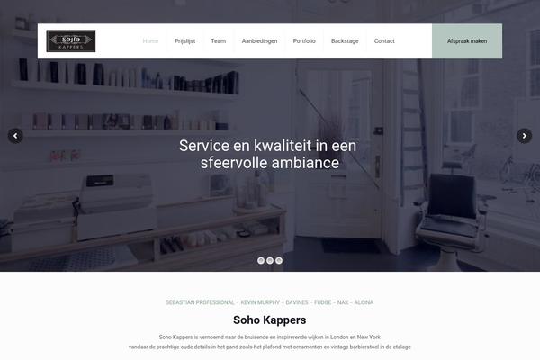 sohokappers.nl site used Soho-theme