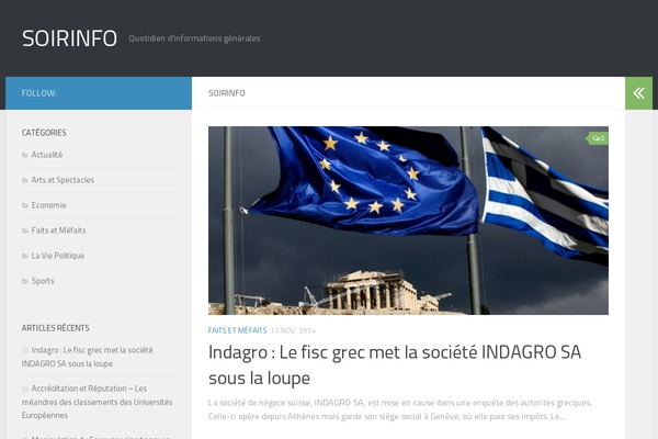Hueman theme site design template sample