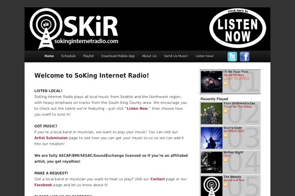 WordPress website example screenshot