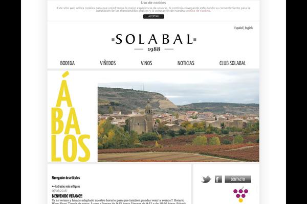 solabal.es site used Solabal