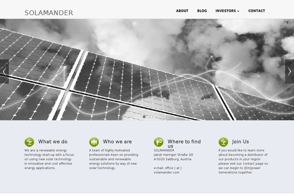 solamander.com site used Biznez Lite