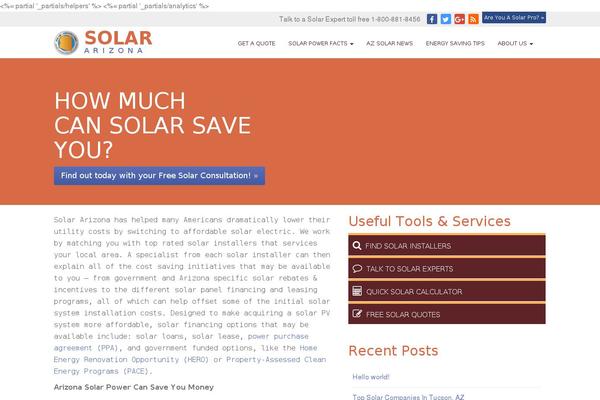 solar-arizona.org site used Solar-states