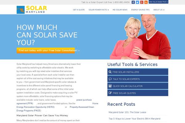 Solar-states theme site design template sample