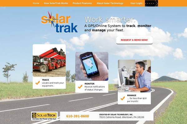 solar-trak.com site used Solar-trak