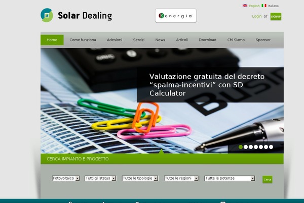 solardealing.it site used Solardealing