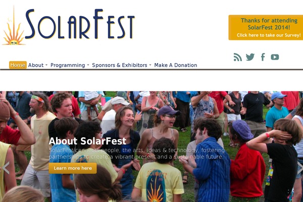 SolarFest2014 theme websites examples