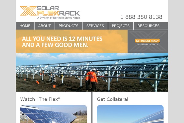 solarflexrack.com site used Solarflex