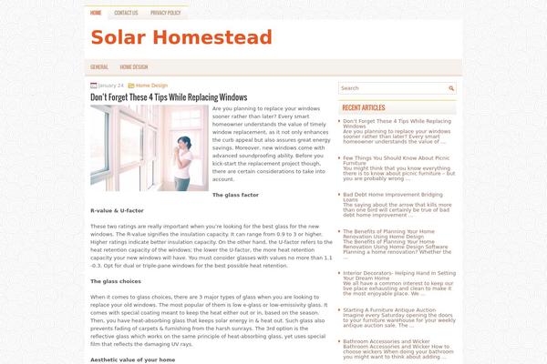 solarhomestead.org site used Endom