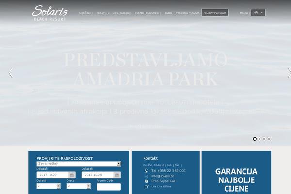 solaris.hr site used Wp-bootstrap-starter-child