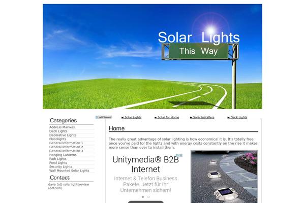 solarlightsreview.com site used Tranquility
