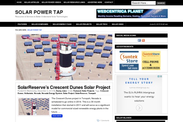 solarpowertap.com site used Startech