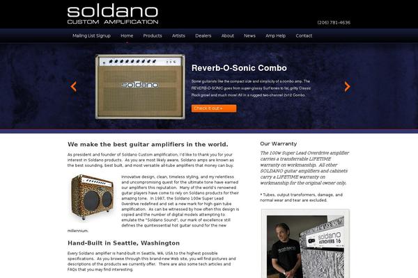 soldano.com site used Soldano