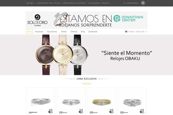 Shoptimizer theme site design template sample