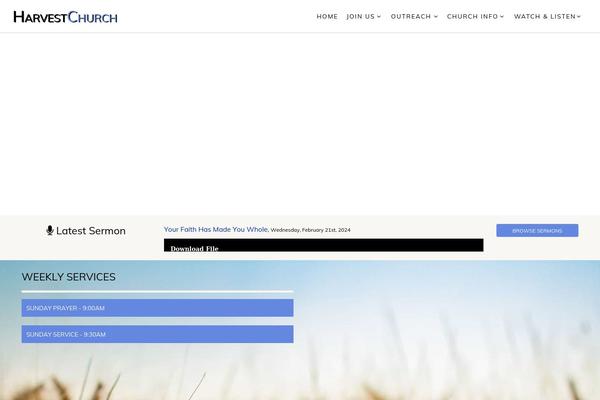 Nativechurch-child theme site design template sample