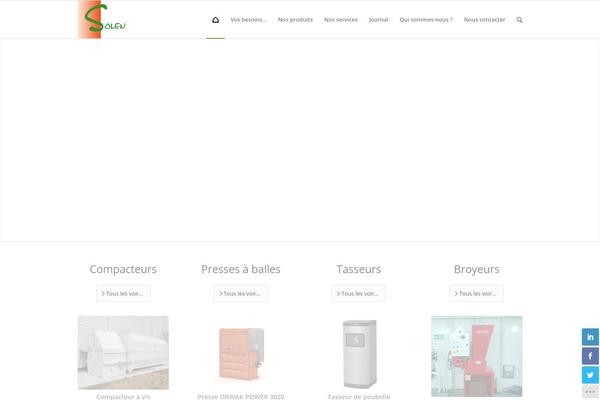 Enfold theme site design template sample