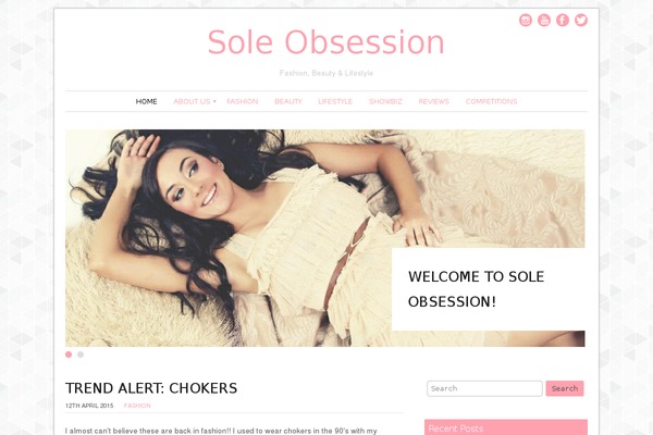 soleobsession.ie site used Beverly