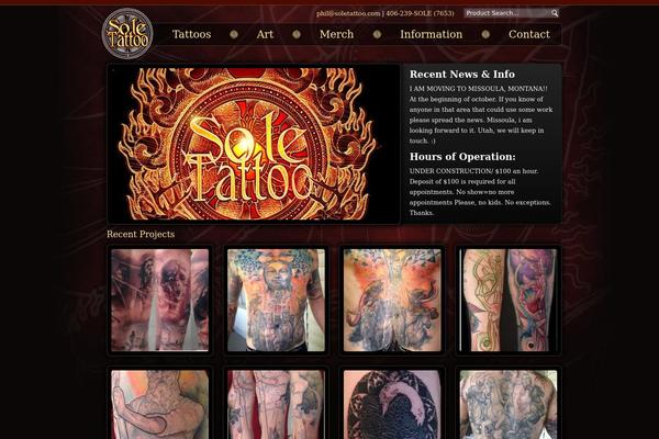 WordPress website example screenshot