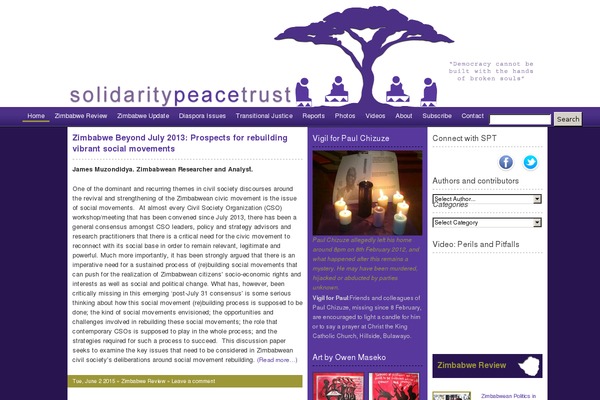solidaritypeacetrust.org site used Solidarity-peace-trust